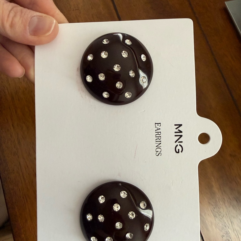 MNG Black earrings